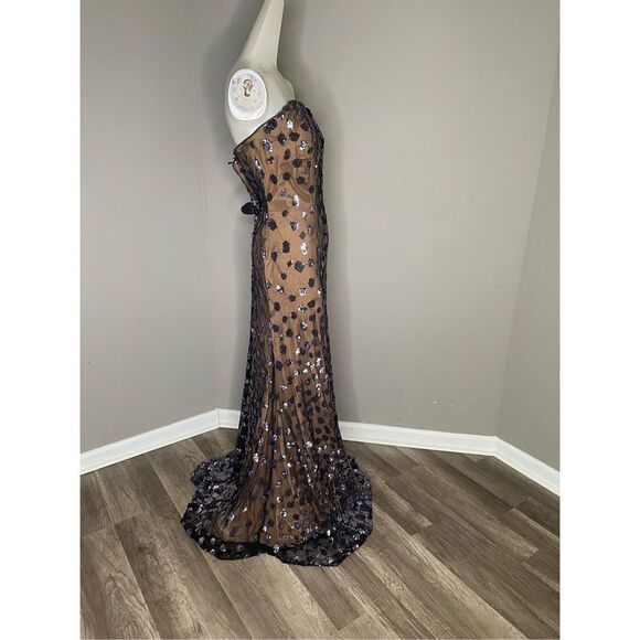 NWT Rene Ruiz Collection Sweetheart Strapless Sequin Gown SIZE 12 $1995 - Picture 9 of 11